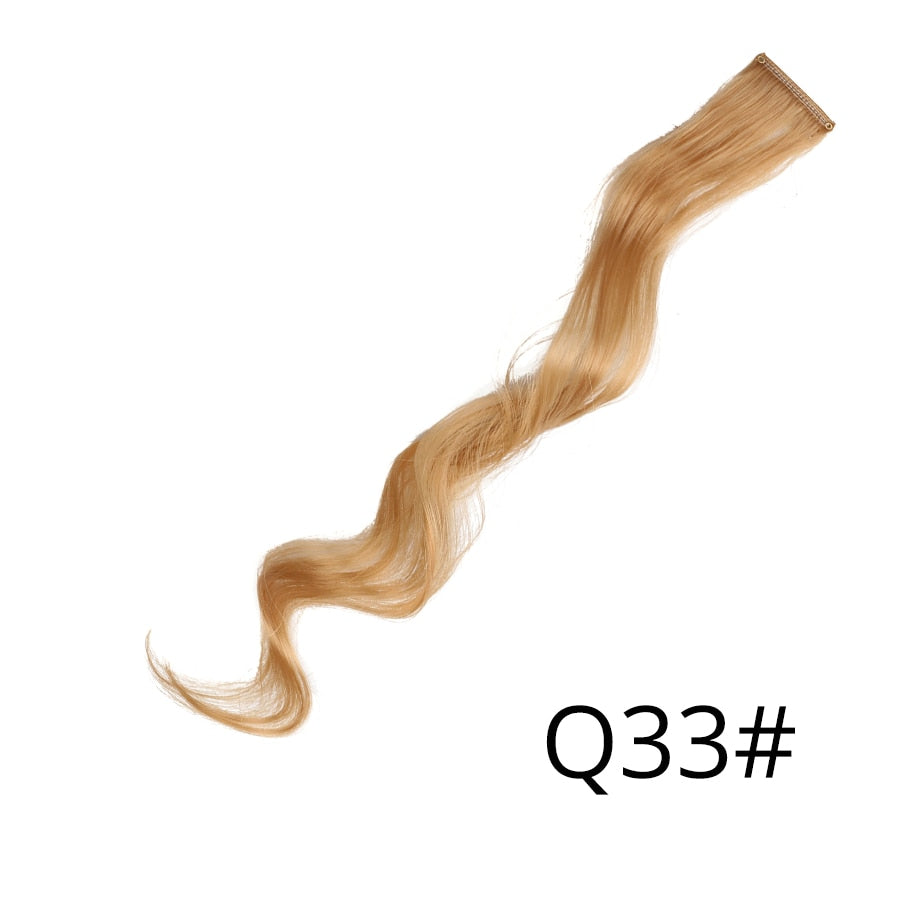 Extensions de cheveux synthétiques arc-en-ciel