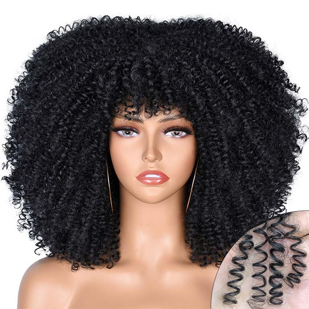 Perruque afro bouclé