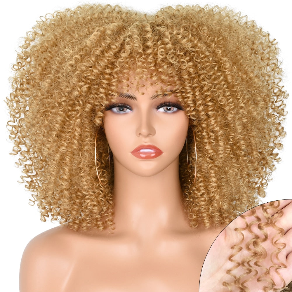 Perruque afro bouclé