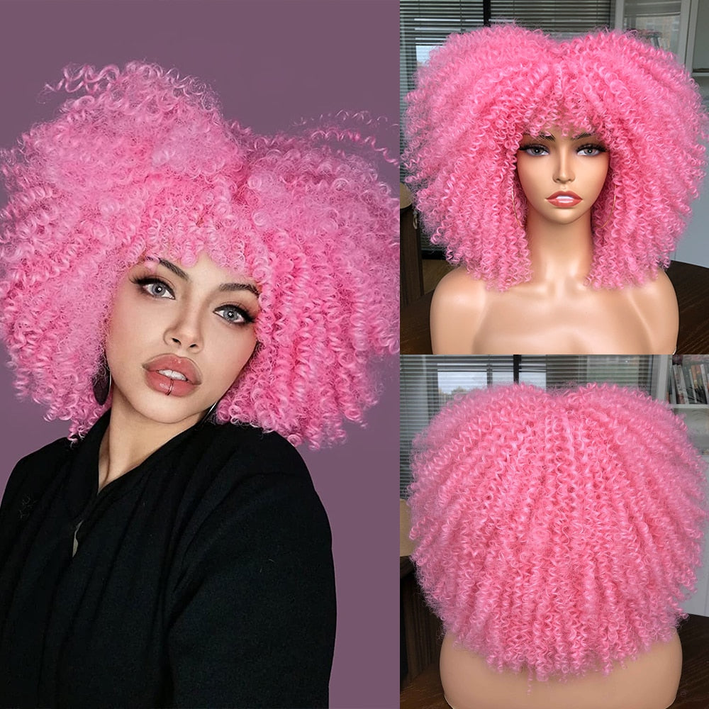 Perruque afro bouclé