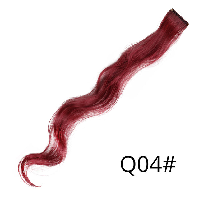 Extensions de cheveux synthétiques arc-en-ciel