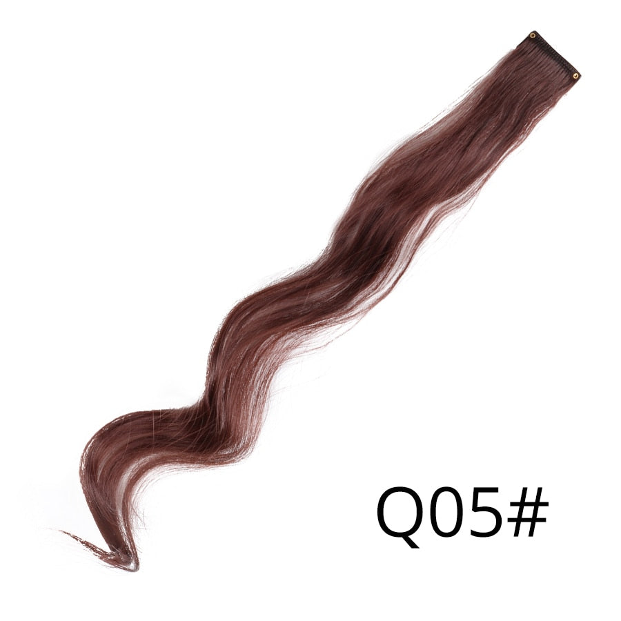 Extensions de cheveux synthétiques arc-en-ciel