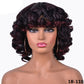 Perruque synthétique courte Afro bouclée