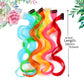Extensions de cheveux synthétiques arc-en-ciel