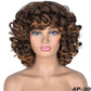 Perruque synthétique courte Afro bouclée