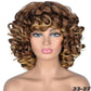 Perruque synthétique courte Afro bouclée