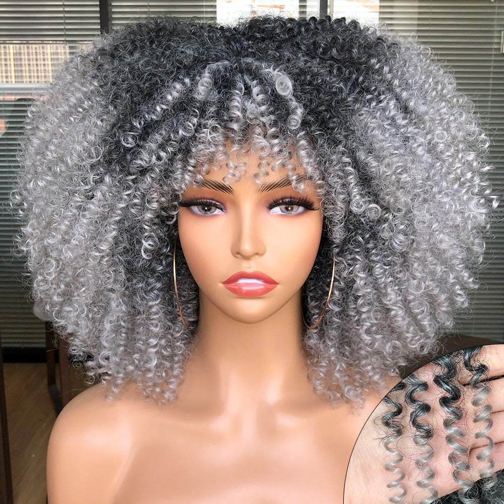 Perruque afro bouclé
