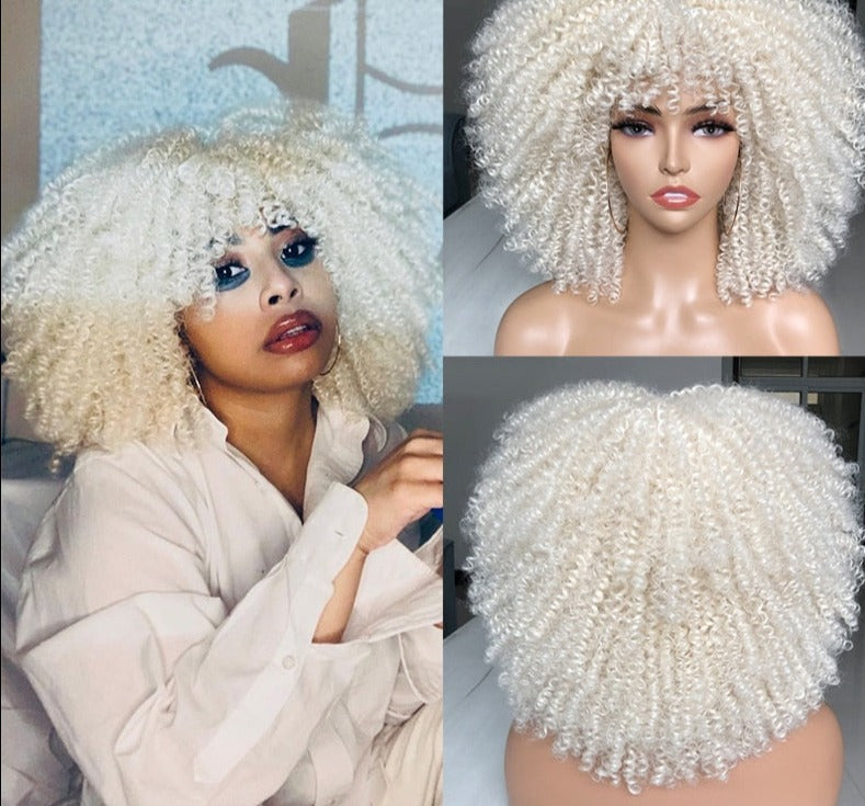 Perruque afro bouclé