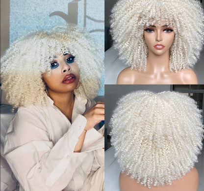 Perruque afro bouclé