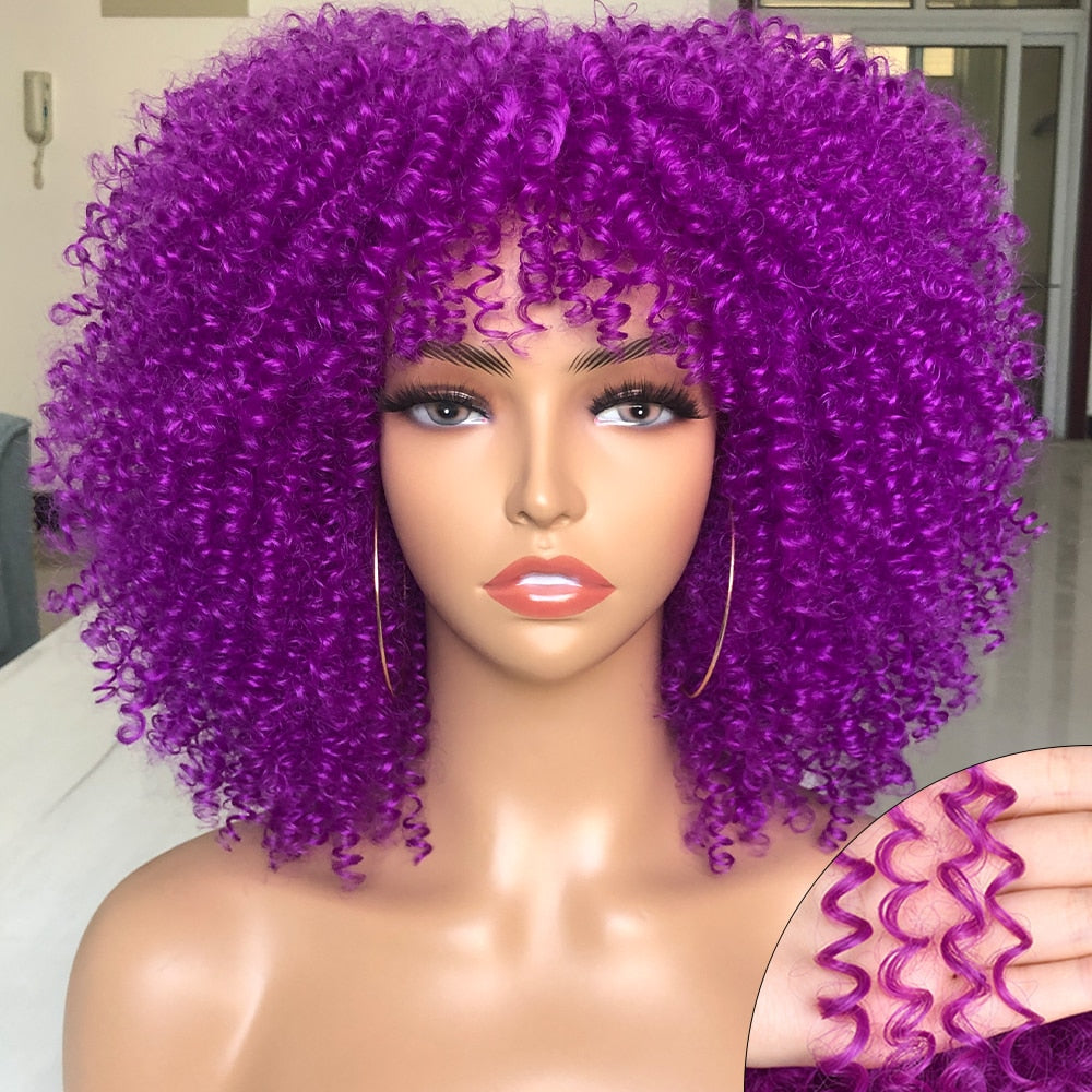 Perruque afro bouclé