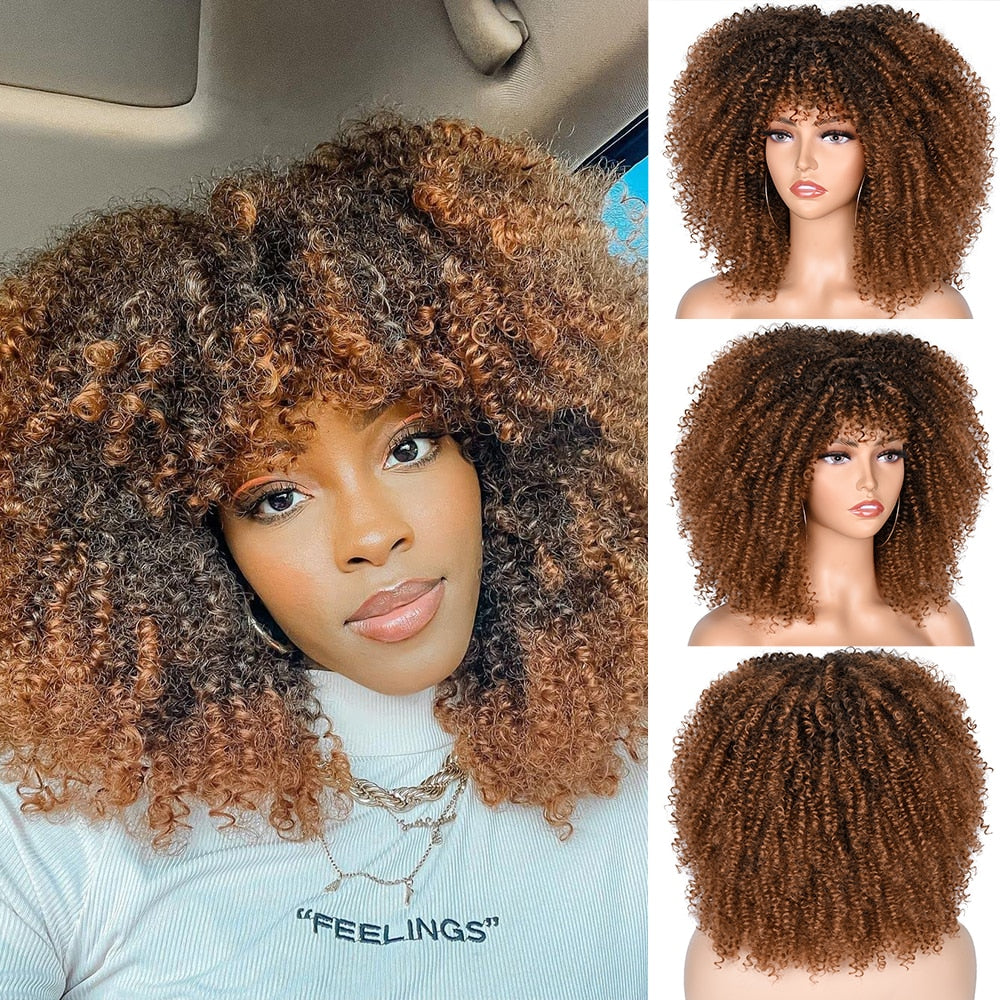 Perruque afro bouclé