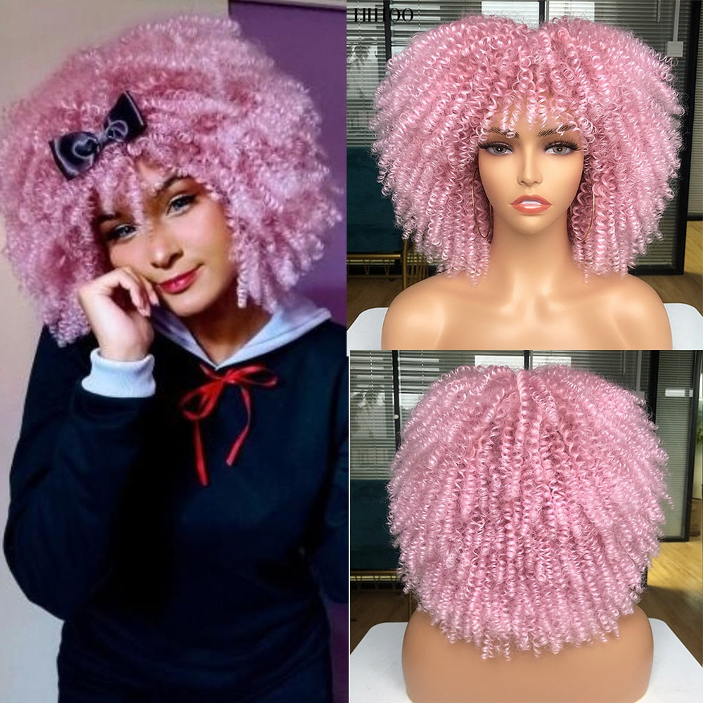 Perruque afro bouclé