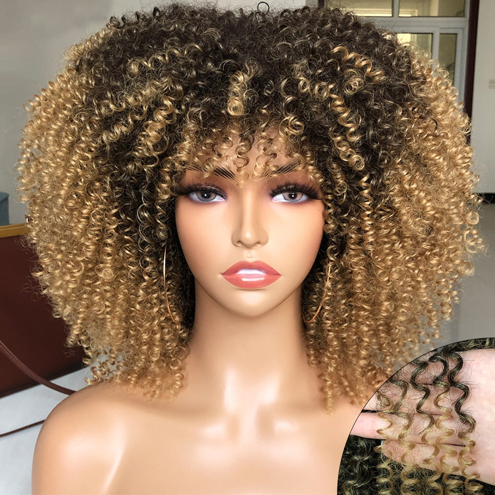 Perruque afro bouclé