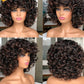 Perruque synthétique courte Afro bouclée