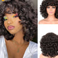 Perruque synthétique courte Afro bouclée